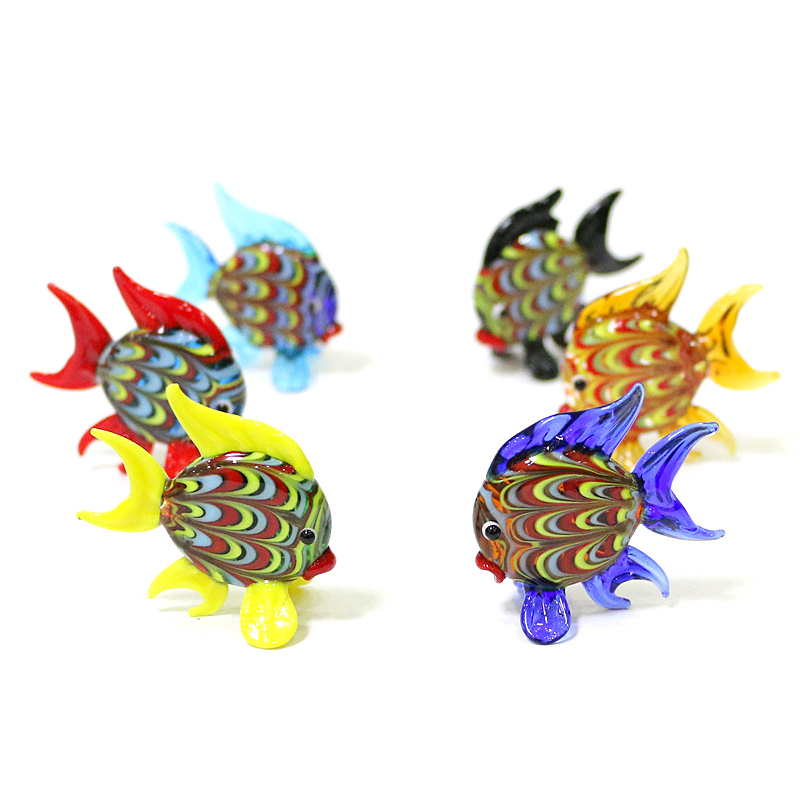 Aquarium Fish Small - Colorful Tropical Fish Mini Figurines Cute
