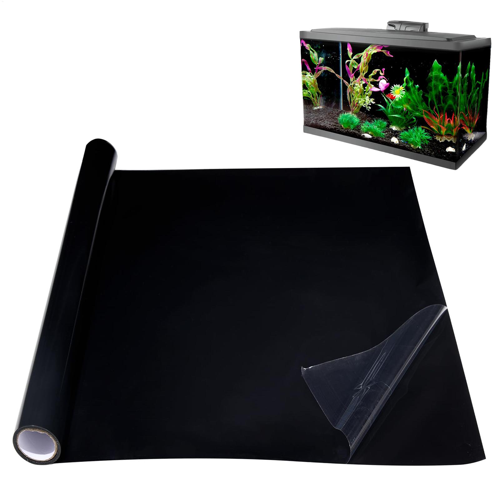 Aquarium Fish Wallpaper - Fish Tank Background Static Cling Black