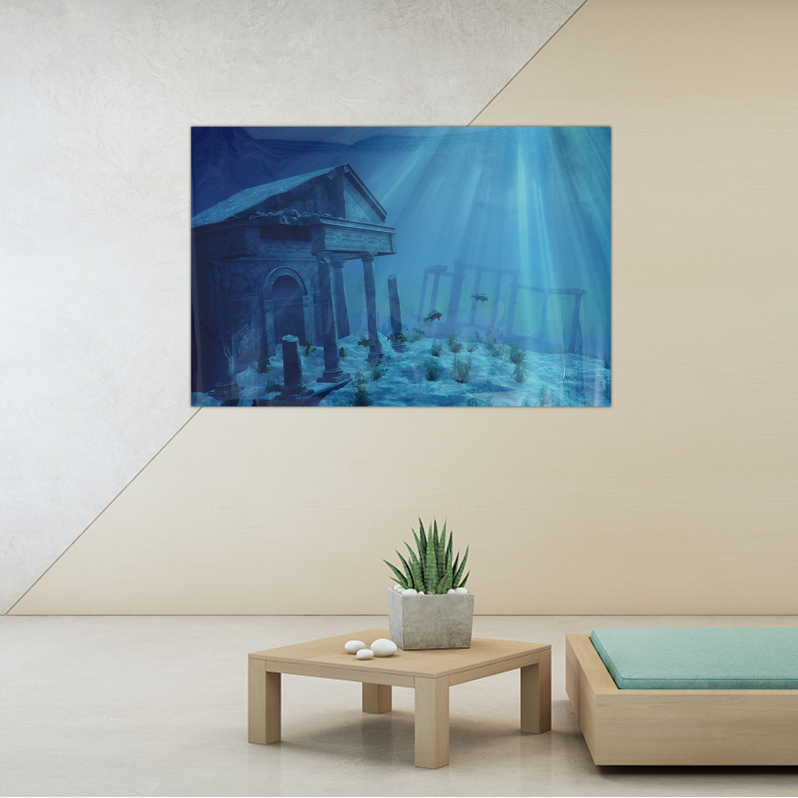 Wall Paper Aquarium Poster Bac - Aquarium Fish Wallpaper ulasan dan harga