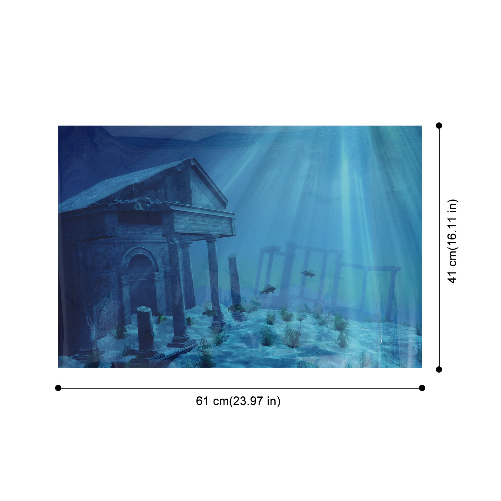 Wall Paper Aquarium Poster Bac - Aquarium Fish Wallpaper ulasan dan harga