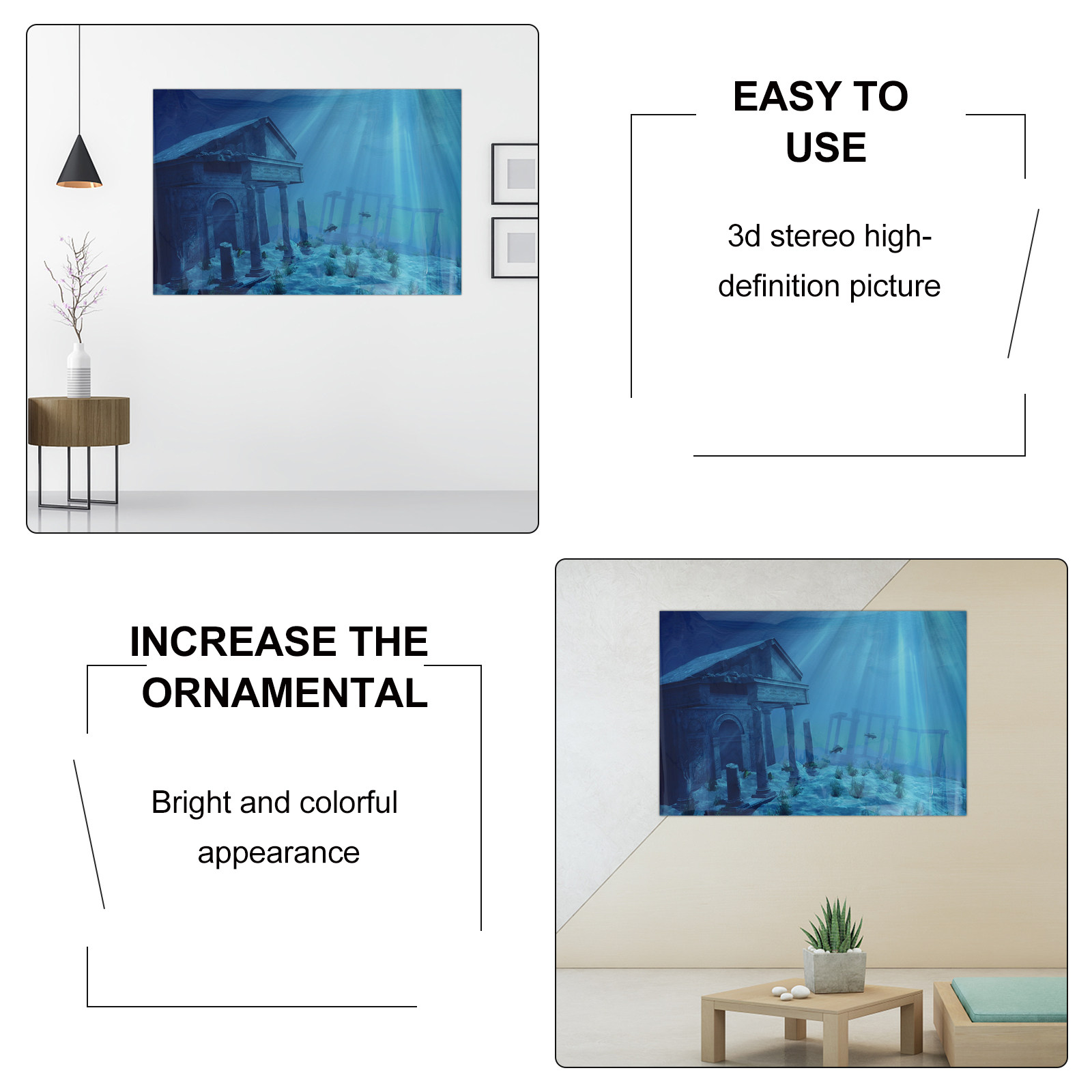 Wall Paper Aquarium Poster Bac - Aquarium Fish Wallpaper ulasan dan harga
