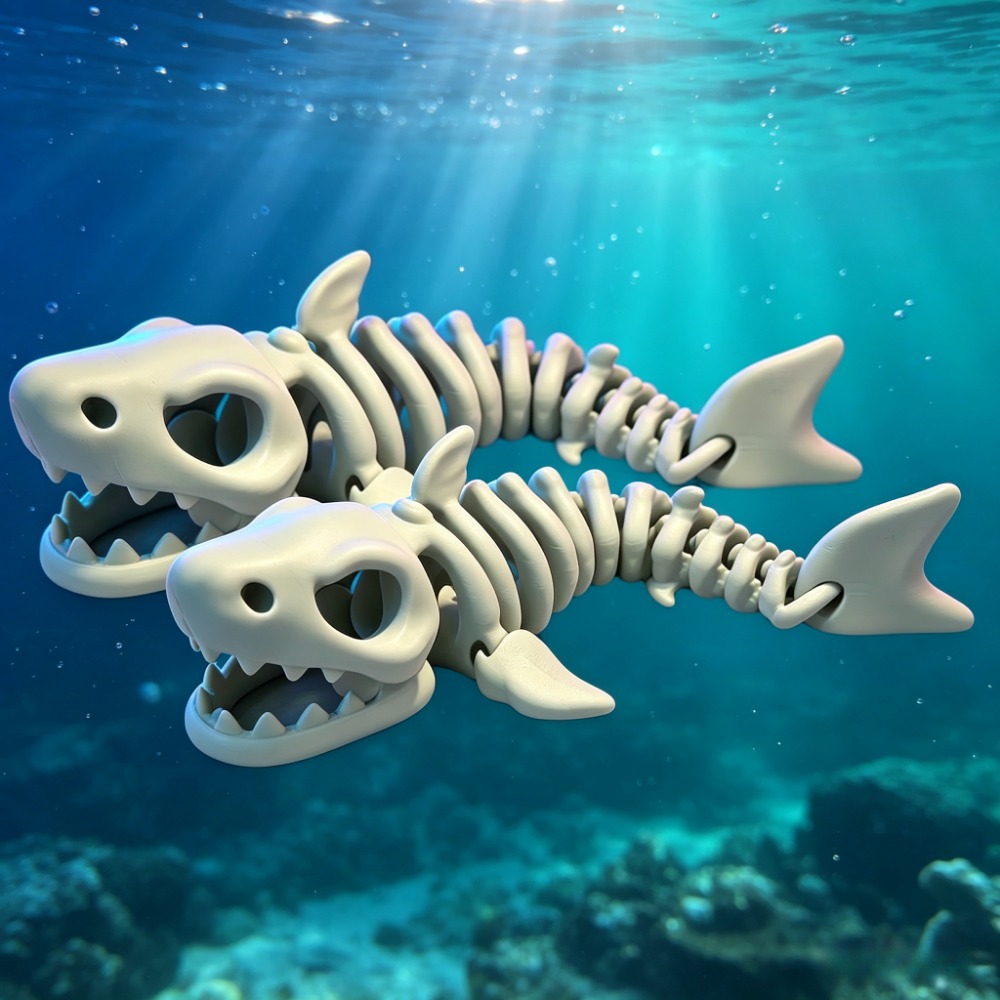 Shark Skeleton Aquarium Decor  - Aquarium Fish Quarantine ulasan dan harga