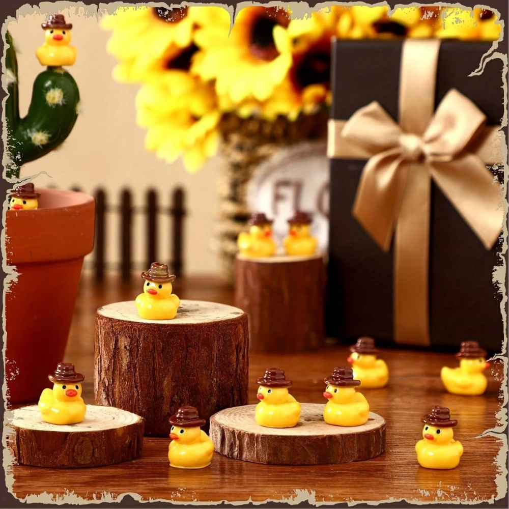 50Pcs Mini Resin Cowboy Ducks  - Aquarium Fish Small ulasan dan harga