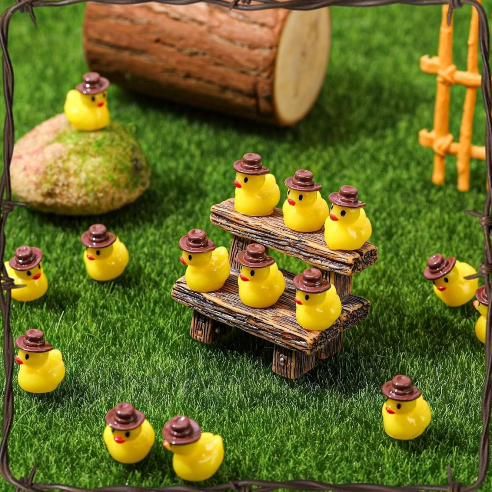50Pcs Mini Resin Cowboy Ducks  - Aquarium Fish Small ulasan dan harga