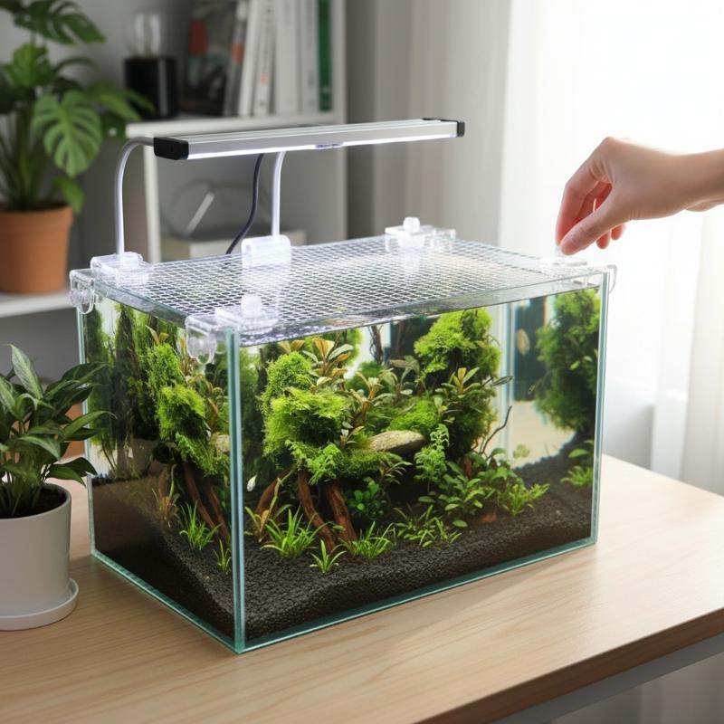 1Pcs Fish Tank Net Anti Jumpin - Aquarium Fish Jump Guard ulasan dan harga