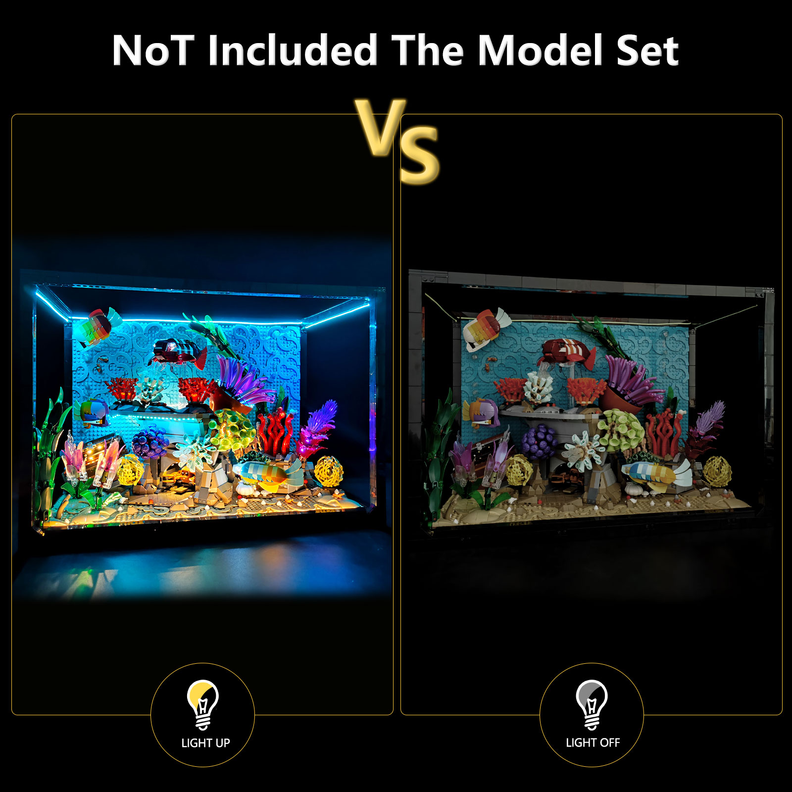 LYBMTWF LED Lighting Kit Compa - Aquarium Fish Lamp ulasan dan harga