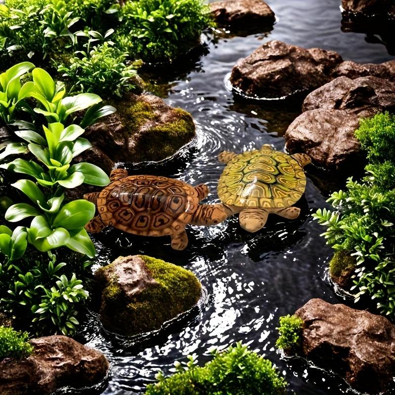 6 Mini Turtle Statues for Aqua - Aquarium Fish Small ulasan dan harga