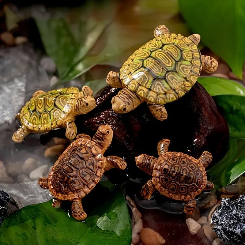 6 Mini Turtle Statues for Aqua - Aquarium Fish Small ulasan dan harga