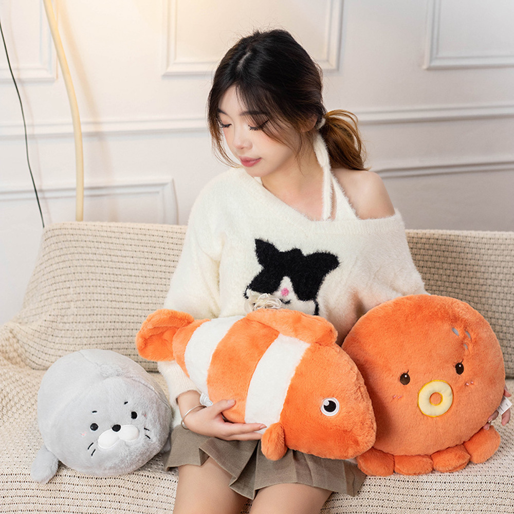 Cute Clown Fish Octopus Seal A - Aquarium Fish Keeping ulasan dan harga