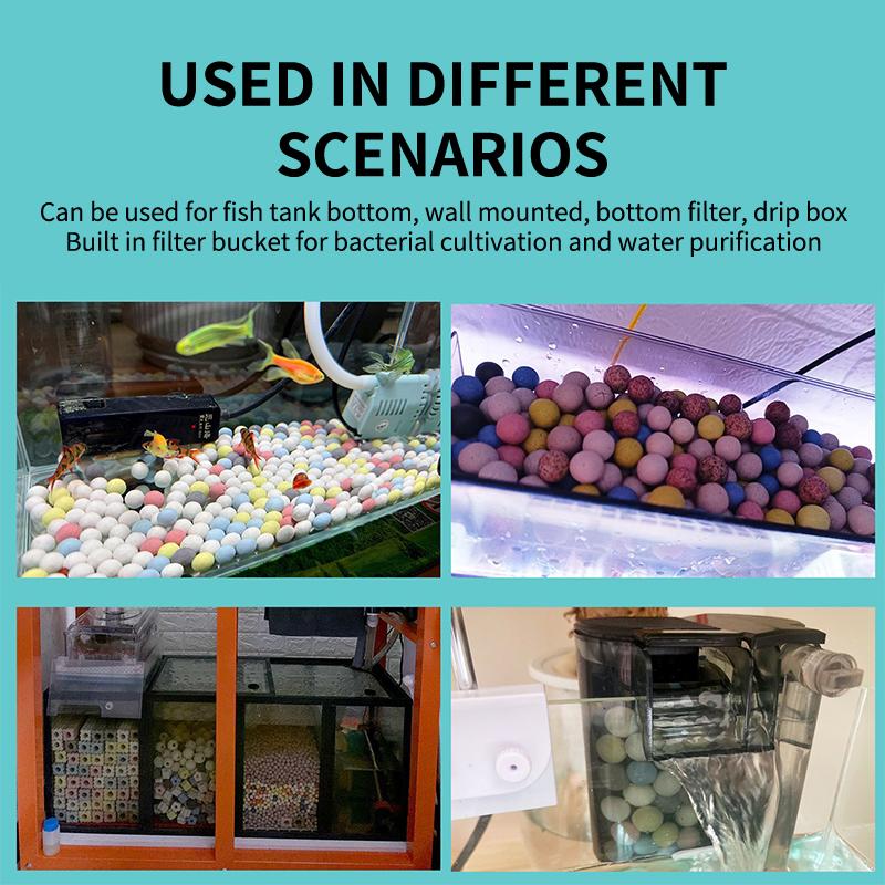 100-500g Fish Tank Filter Ball - Aquarium Fish Keeping ulasan dan harga
