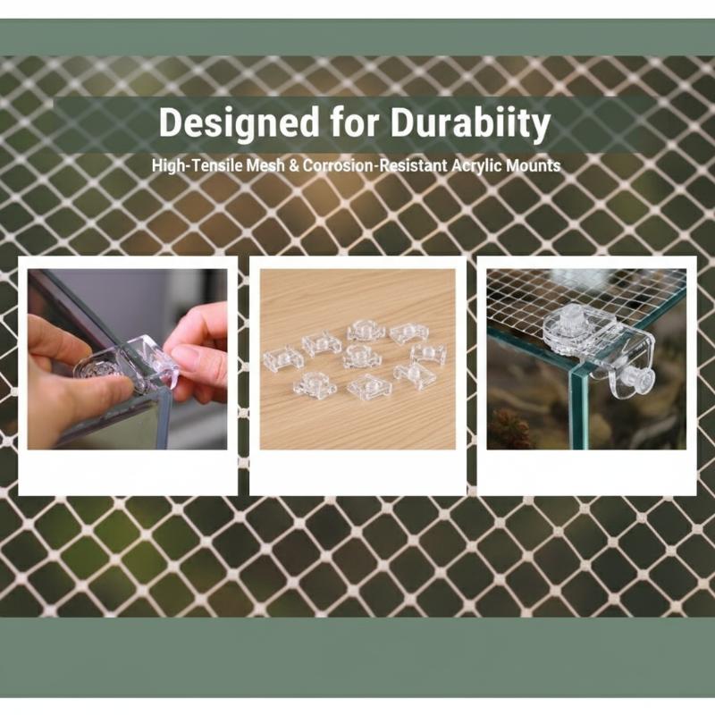 1Pcs Fish Tank Net Anti Jumpin - Aquarium Fish Jump Guard ulasan dan harga