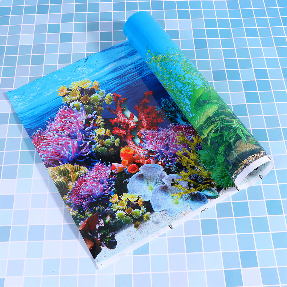 Fish Tank Background Paper Thi - Aquarium Fish Wallpaper ulasan dan harga