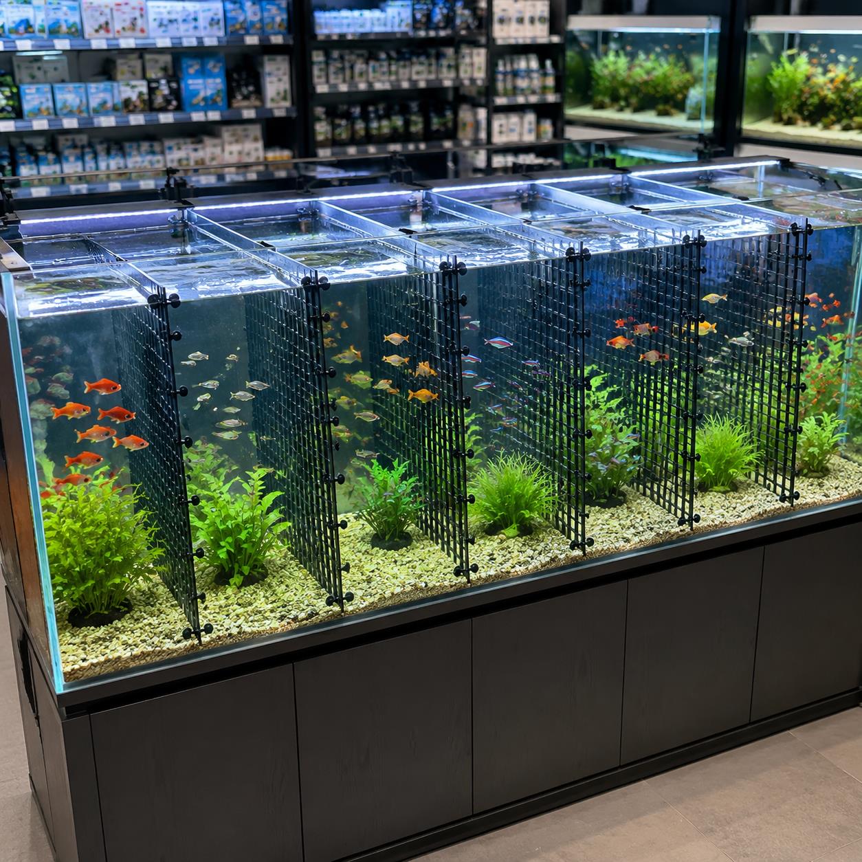 Aquarium Divider Grid System E - Tank Divider Mesh ulasan dan harga