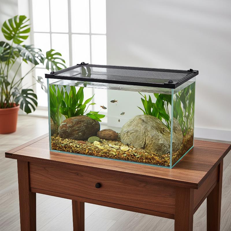 Magnetic Fish Tank Anti Jump M - Aquarium Fish Jump Guard ulasan dan harga