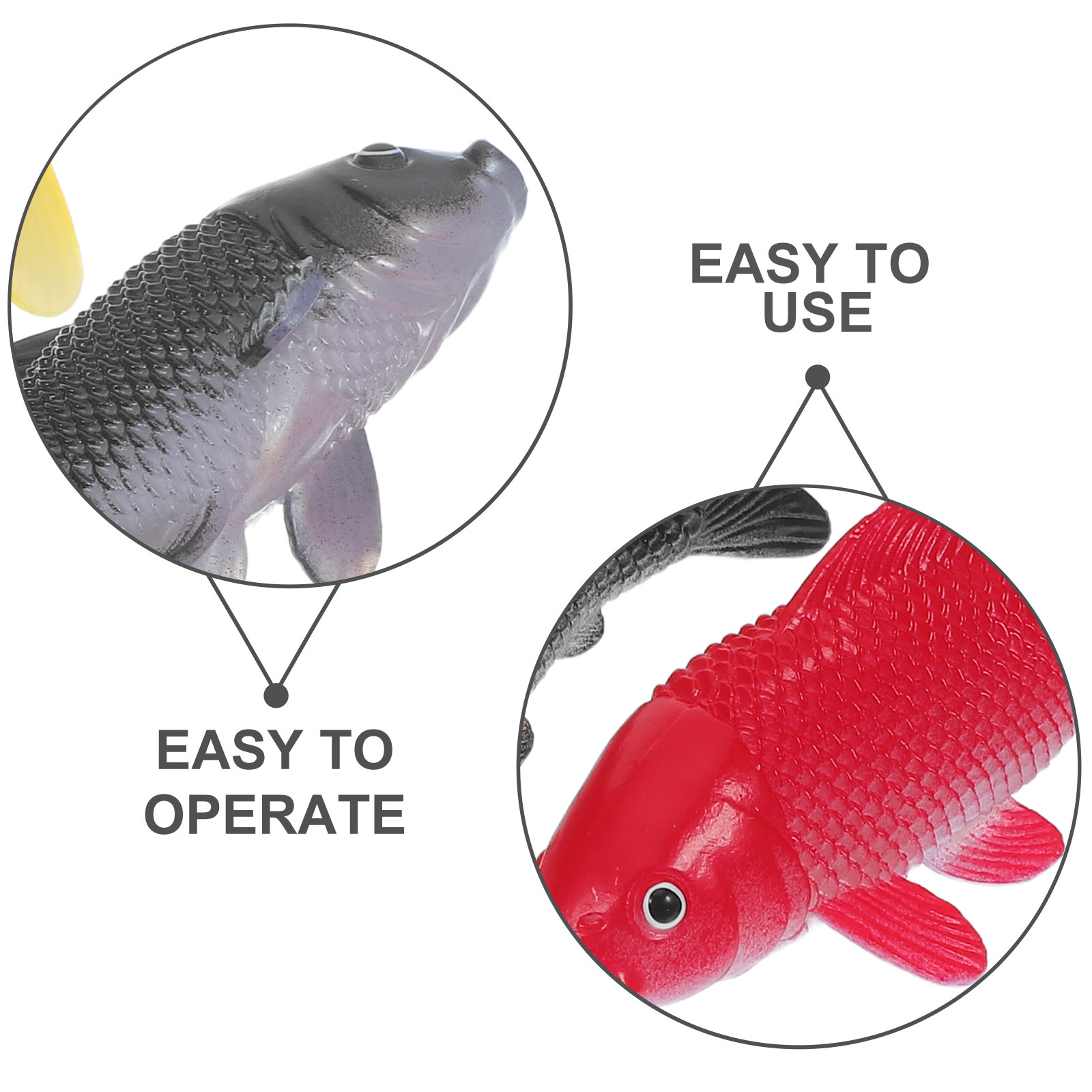 3pcs Fish Crafts Toys Realisti - Fish Aquarium Home ulasan dan harga