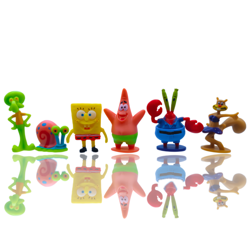 6pcs SpongeBob Fish Tank Decor - Fish Aquarium Home ulasan dan harga