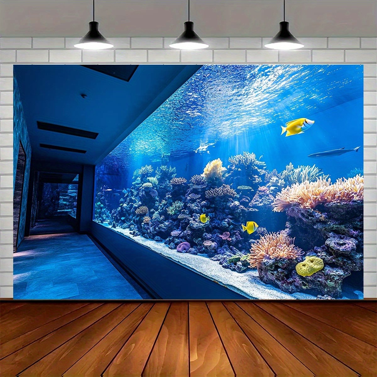 Vibrant Underwater Aquarium Ta - Fish Aquarium Home ulasan dan harga