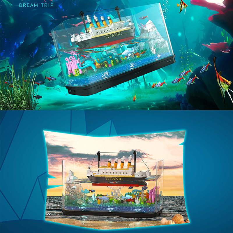 MOC Titanic Cruise Line Pirate - Aquarium Fish Keeping ulasan dan harga
