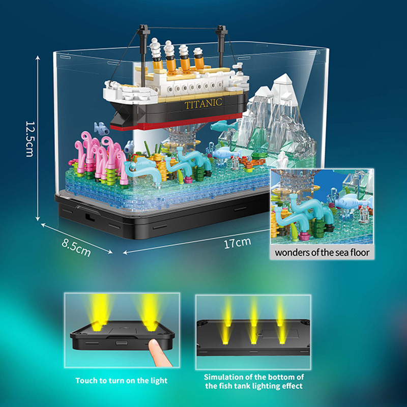 MOC Titanic Cruise Line Pirate - Aquarium Fish Keeping ulasan dan harga