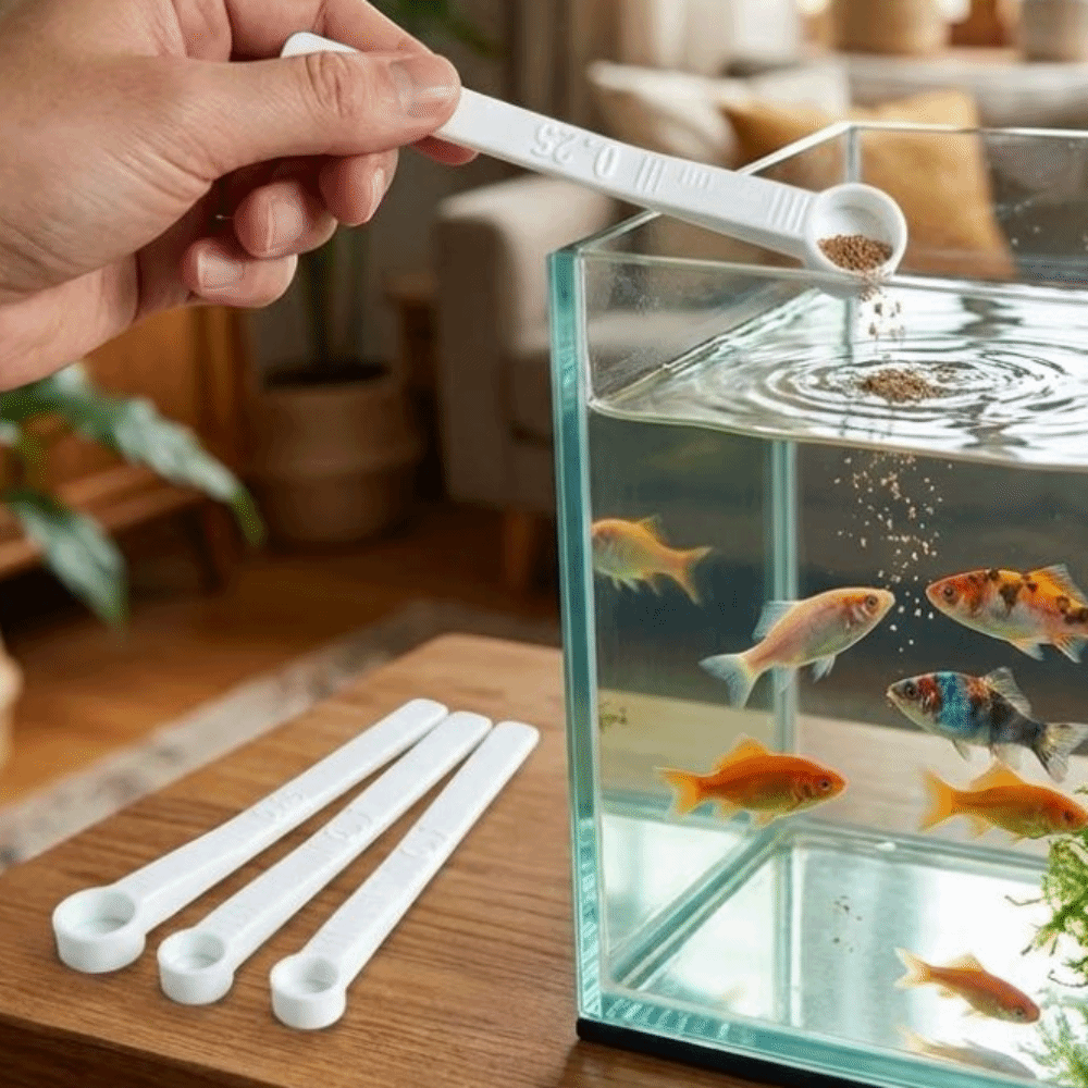 3Pcs Multi-size Fish Food Meas - Aquarium Fish Holiday Food ulasan dan harga