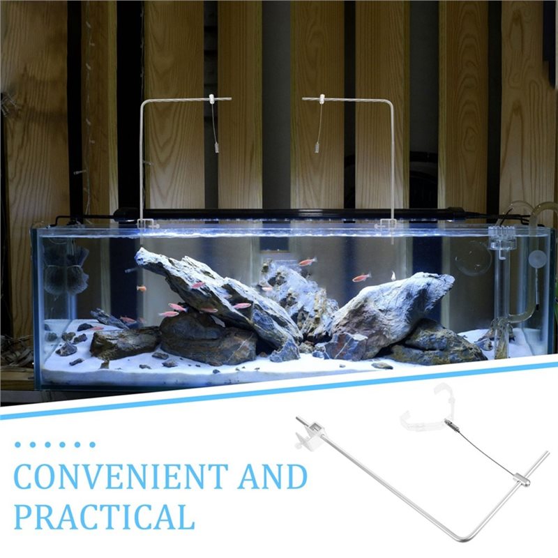 AB41-2Pcs Fish Tank Light Rack - Aquarium Fish Lamp ulasan dan harga