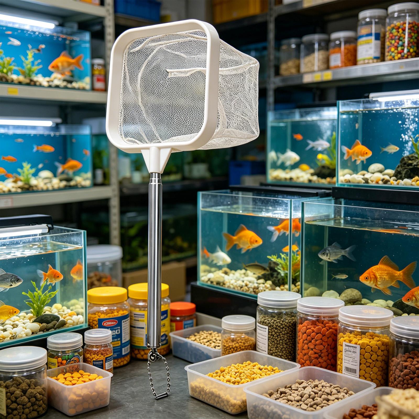 Extendable Long Handle Fine Me - Aquarium Fish Long ulasan dan harga