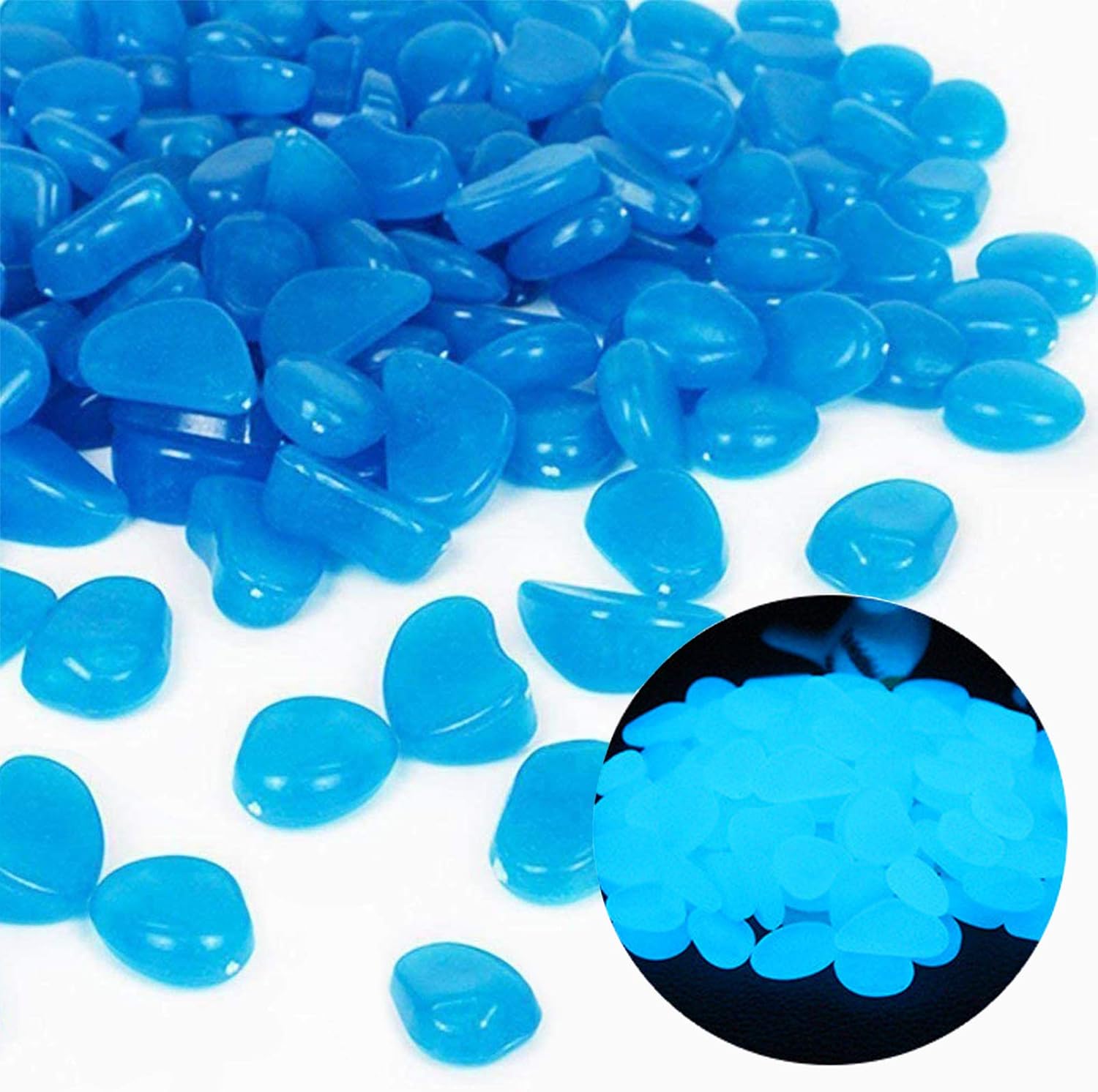 Fish Tank Rocks Glow Blue Pebb - Aquarium Fish Quarantine ulasan dan harga