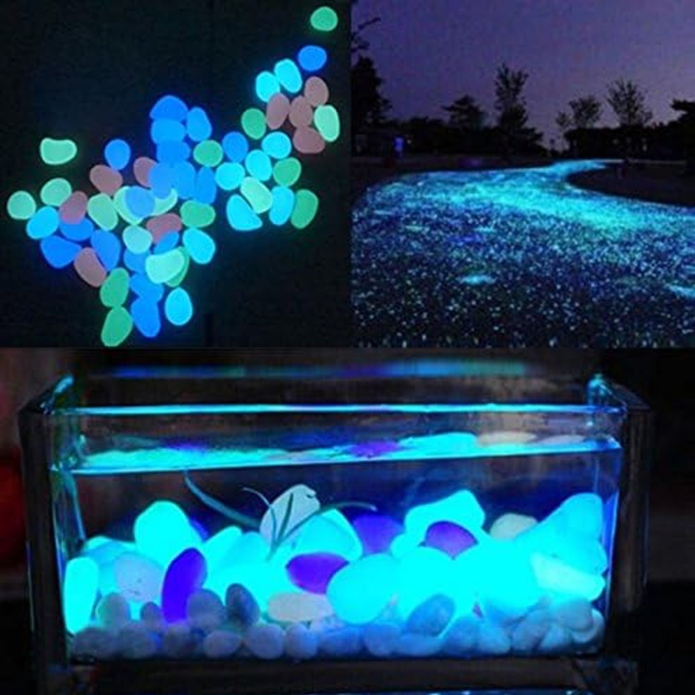 Fish Tank Rocks Glow Blue Pebb - Aquarium Fish Quarantine ulasan dan harga