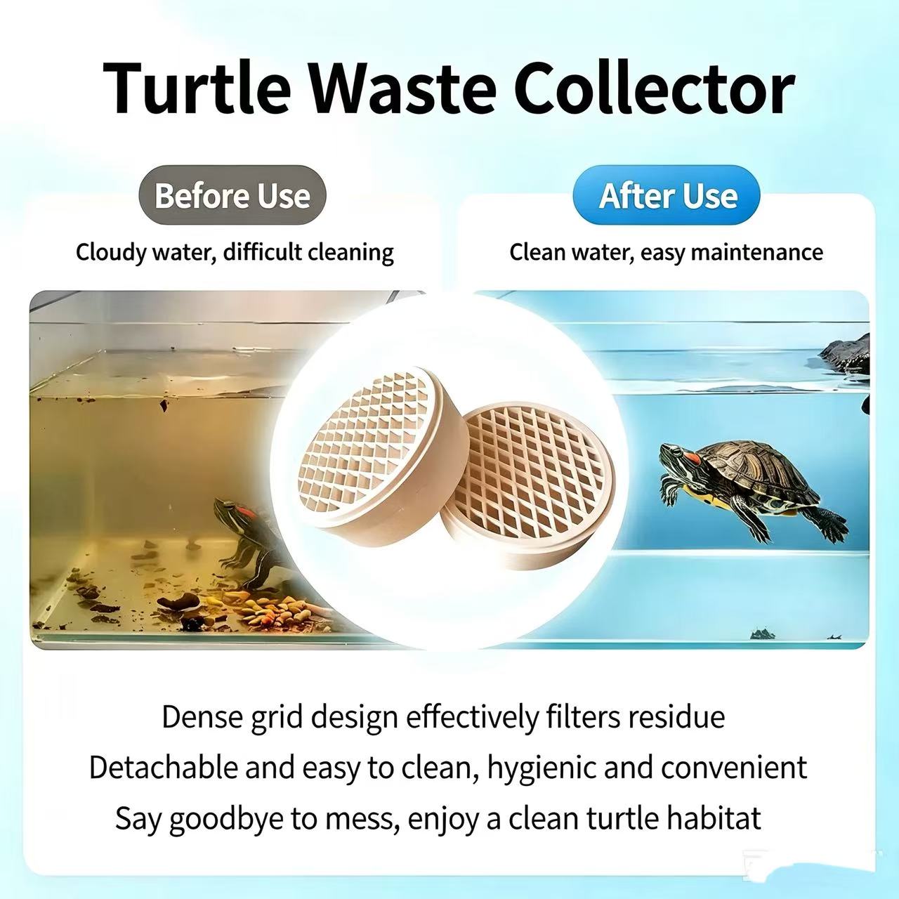 Turtle Feces Collector Detacha - Aquarium Fish Keeping ulasan dan harga