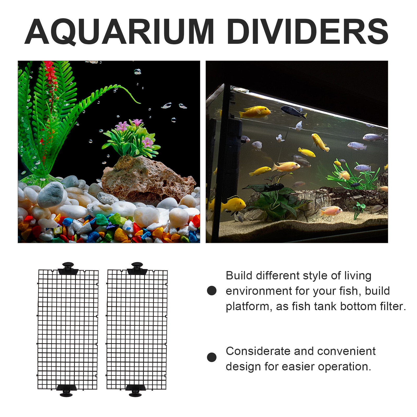 1Set Premium PVC Fish Tank Div - Tank Divider Mesh ulasan dan harga