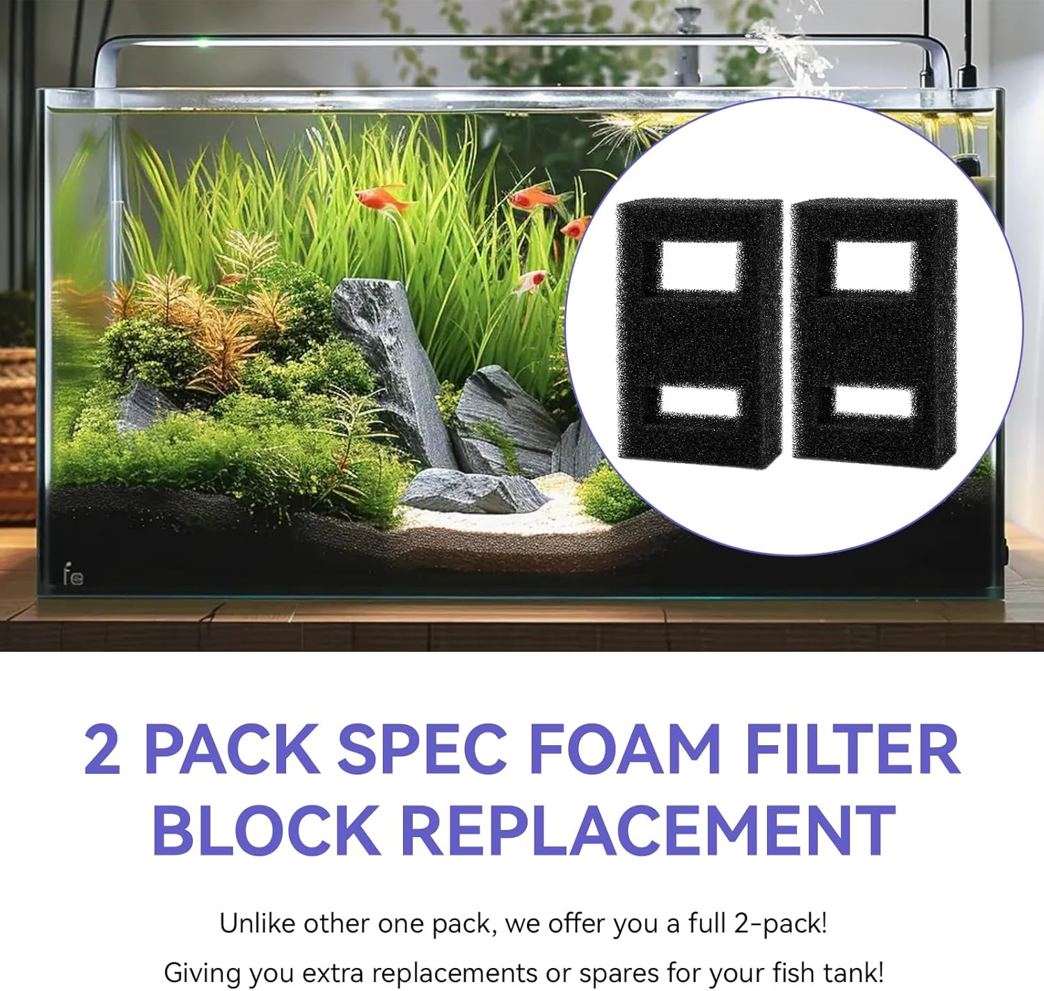 Compatible Foam Filter Block F - Fluval Aquarium Spec ulasan dan harga