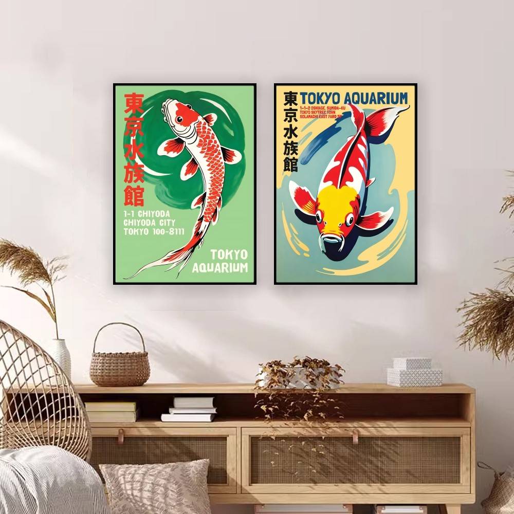 Tokyo Aquarium Koi Fish Paper  - Aquarium Fish Wallpaper ulasan dan harga