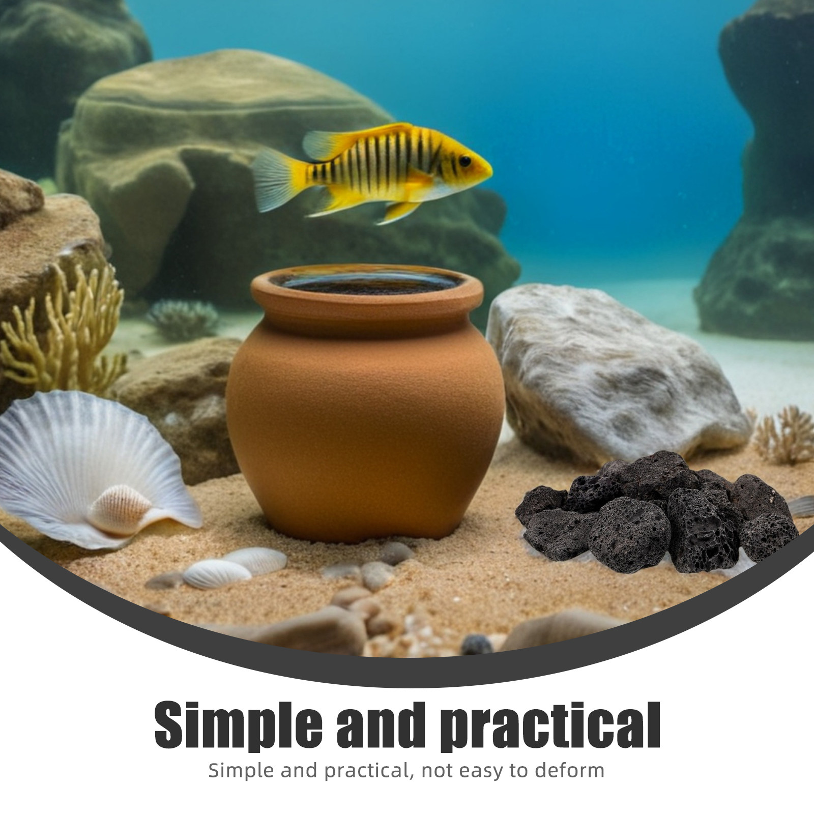 1Pack Natural Volcanic Stones  - Aquarium Fish Small ulasan dan harga
