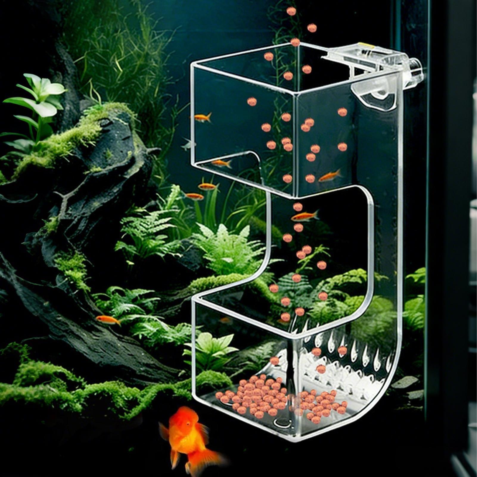 Aquarium Fish Feeder Box Trans - Aquarium Fish Holiday Food ulasan dan harga