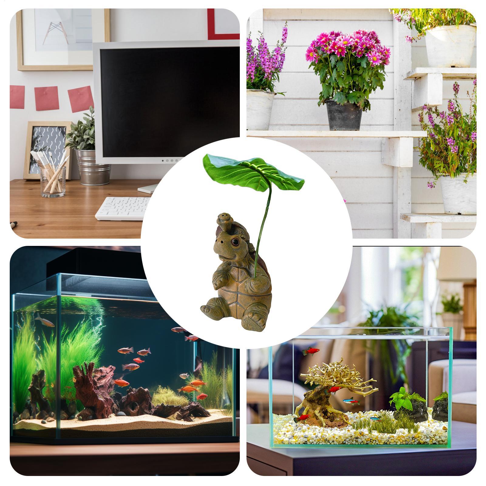 Turtle Figurine Fish Tank Deco - Fish Aquarium Home ulasan dan harga