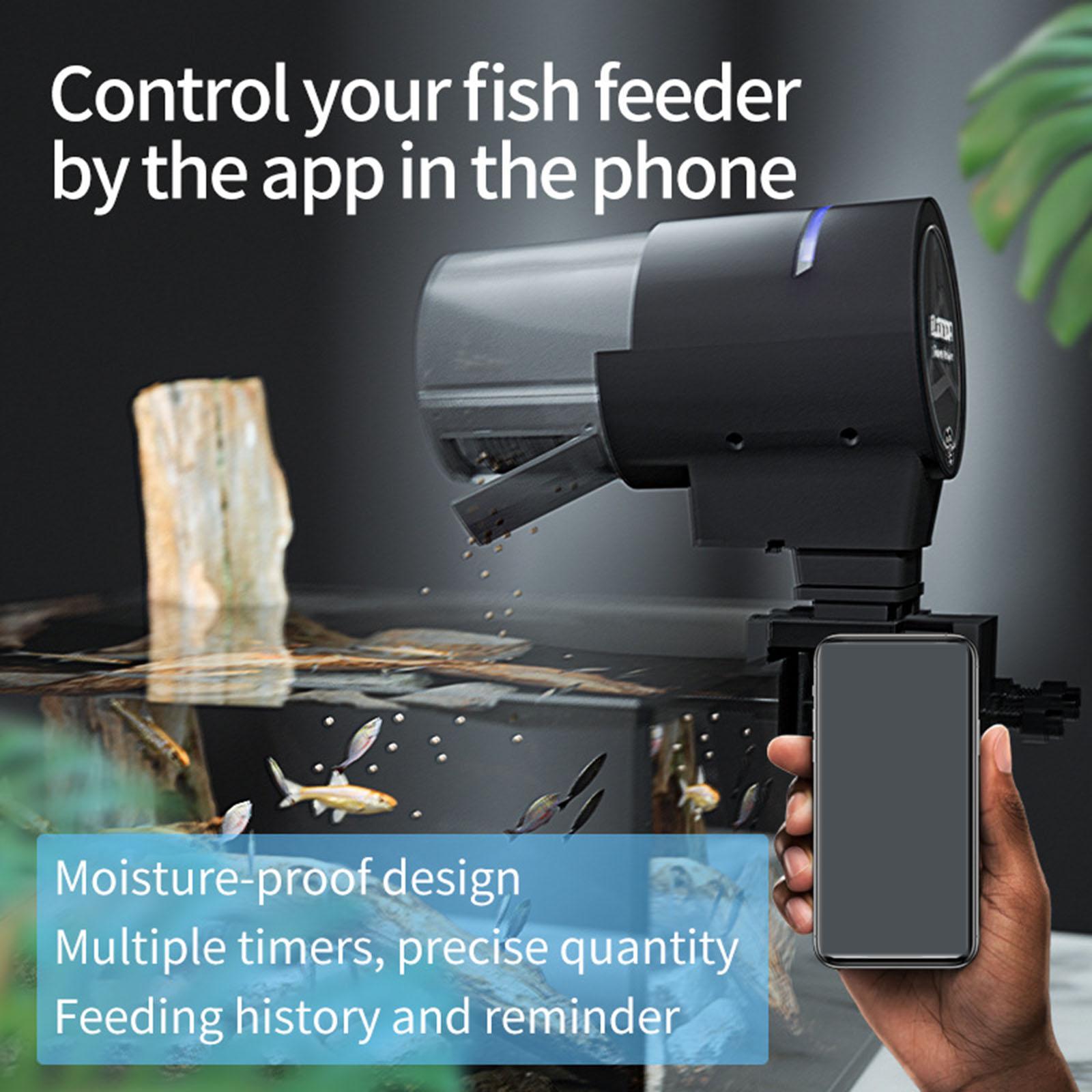Large Capacity WiFi Automatic  - Aquarium Fish Holiday Food ulasan dan harga
