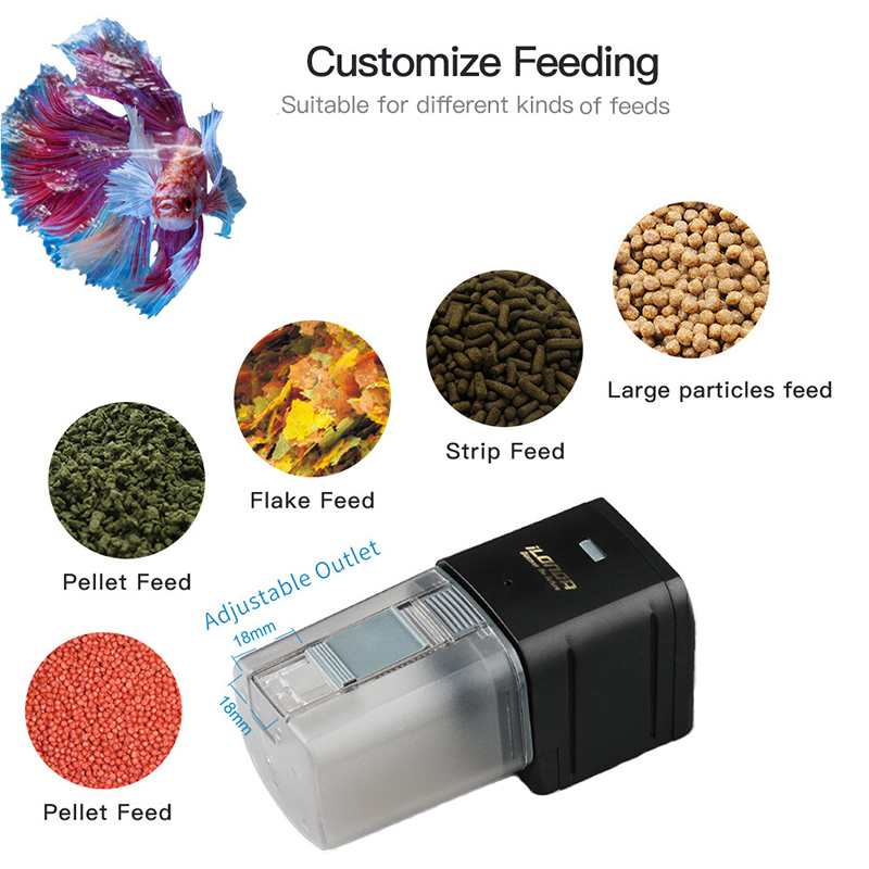 Smart WiFi Fish Feeder Remote  - Aquarium Fish Holiday Food ulasan dan harga